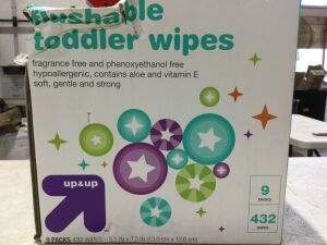 Fragrance-Free Flushable Toddler Wipes, 9 Packs, 432 ct 