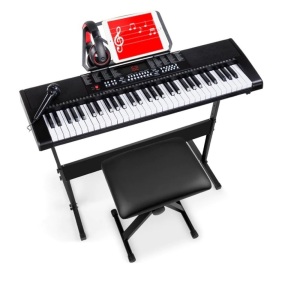 61-Key Beginners Electronic Keyboard Piano Set w/ 3 Modes, Microphone,NEW