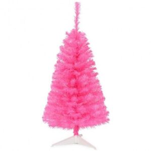 3 Ft Premium Artificial Christmas Mini Tree With Stand-Pink