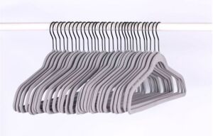 Case of (4) Brightroom Non-Slip Velvet Hangers, 30 Ct 