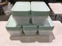 Lot of (5) 5pk 6qt Clear Storage Boxes&nbsp;