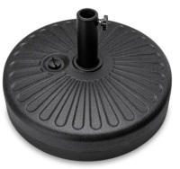 Plastic Patio Umbrella Base Pole Holder Accessory w/ Adjustable Knob