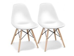 Set of 2 Mid Century Modern DSW Dining Side Chairs