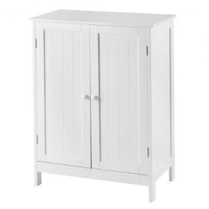 Bathroom Floor Storage Double Door Cupboard Cabinet