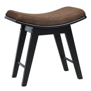  Modern Dressing Makeup Stool with Concave Seat Rubberwood Legs