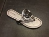 Lot of (7) Pierre Dumas Flat Sandals, Pewter, Size 8 - Appear New