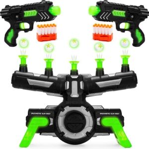 Glow-in-the-Dark Floating Target & Gun Set w/ 24 Darts, 20 Targets