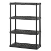 Sandusky Black 4-Tier Plastic  Storage Shelving Unit - Appears New