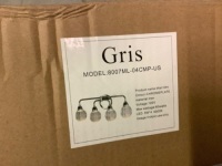 Gris Chromeplate Wall Sconce, Appears New