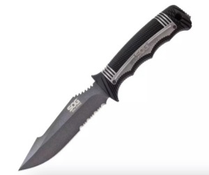 SOG Fixed Blade Knife w/ Sheath, Broken Sheath, E-Commerce Return, Retail 90.39