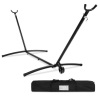 Portable Heavy-Duty Steel Hammock Stand w/ Built-In Wheel, Case - 9ft