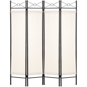 4-Panel Folding Privacy Screen Room Divider Decoration Accent, 6ft 