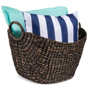 Large Multi-Purpose Seagrass Storage Basket w/ Handles 