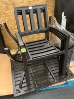 BCP. SKY. Patio Set 4 Chairs &nbsp;and Table &nbsp;5 Piece &nbsp;OutDoor Dinig Set W / Square Table&nbsp;