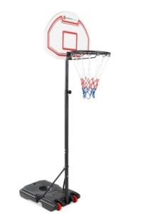 Kids Height-Adjustable Basketball Hoop, Portable Backboard System w/ Wheels,APPEARS NEW