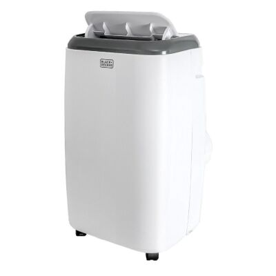 BLACK+DECKER 8,000 BTU Portable Air Conditioner with Remote Control, White 