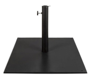 Steel Umbrella Base, Patio Stand w/ Tightening Knob & Anchor Holes - 38.5lb