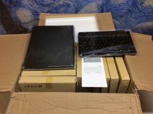 Lot of (18) Black Tablet Cases with Wireless Keyboards - Appear New