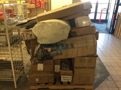 Pallet of Salvage Items. Will Contain Broken and Incomplete Items.  