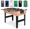 10-in-1 Combo Game Table Set w/ Pool, Foosball, Ping Pong, Chess - 2x4ft