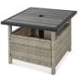 BCP. SKY. 6073. :  Best Choice Products  Wicker Rattan Side Table 