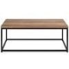 BCP. SKY. 5502.  :  44 - Inch  Modern industry  Rectangular Wood Grain. Coffee  Table  W / Metal Frame 