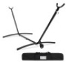 Portable Heavy-Duty Steel Hammock Stand w/ Built-In Wheel, Case - 9ft