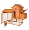 Multi-Level Wooden Chicken Coop,&nbsp;80in
