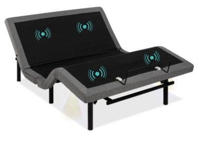 Adjustable Bed Base with Massage, Remote, USB Ports, Queen