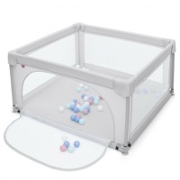 Large Safety Play Center Yard With 50 Balls For Baby Infant-Gray TY327906GR&nbsp;