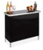 Portable Pop-Up Bar Table w/ Carrying Case, Removable Skirt, Appears New