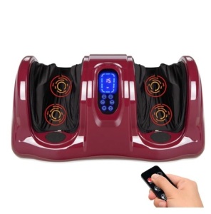 Therapeutic Foot Massager w/ High Intensity Rollers, Remote, 3 Modes, Appears New