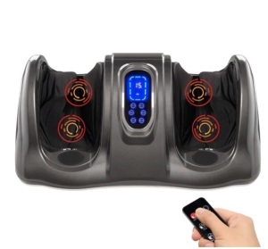 Therapeutic Foot Massager w/ High Intensity Rollers, Remote, 3 Modes, Appears New