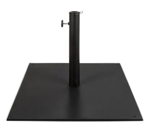 Steel Umbrella Base, Patio Stand w/ Tightening Knob & Anchor Holes - 38.5lb