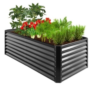 Outdoor Metal Raised Garden Bed for Vegetables, Flowers, Herbs - 6x3x2ft