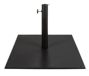 Steel Umbrella Base, Patio Stand w/ Tightening Knob & Anchor Holes - 38.5lb