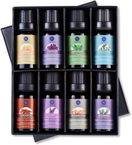 Lot of (50) New Lagunamoon Essential Oils Set,Pure Aromatherapy Oils Lavender, Eucalyptus, Cinnamon, Frankincense, Clove, Rosemary, Peppermint and Lemon