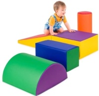 5-Piece Kids Climb & Crawl Soft Foam Shapes Structure Playset, Appear New