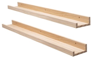 2 Pack Wall Ledge Shelves, Appears new, Retail 39.99