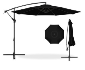 Offset Hanging Patio Umbrella - 10ft, Black