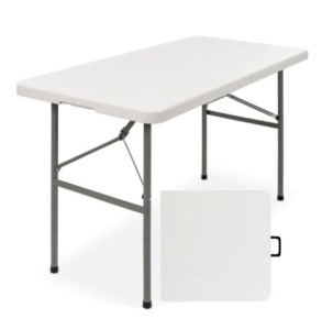 4ft Portable Folding Plastic Dining Table