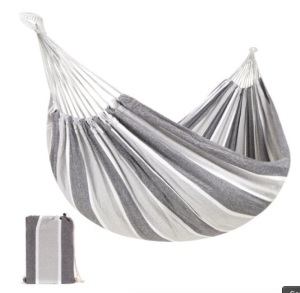 2-Person Brazilian-Style Double Hammock w/ Portable Carrying Bag, Steel