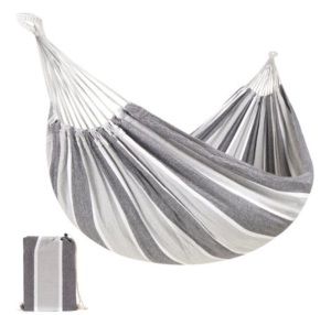 2-Person Brazilian-Style Double Hammock w/ Portable Carrying Bag, Steel