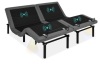 Adjustable Bed Base with Massage, Remote, USB Ports, Split King