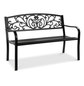 Steel Bench, 50in, Black