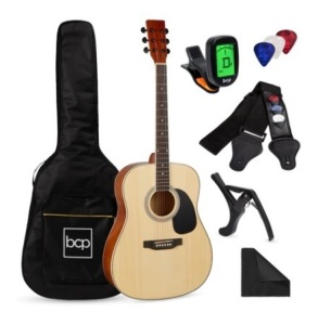 41in Acoustic Guitar Starter Kit, Natural