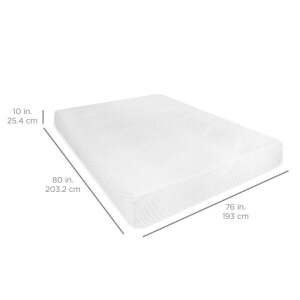 10in Dual Layered Memory Foam Mattress w/ CertiPUR-US Certified Foam