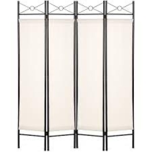 4-Panel Folding Privacy Screen Room Divider Decoration Accent, 6ft