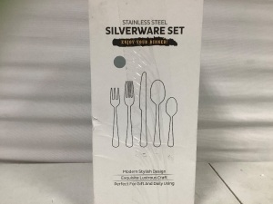 Stainless Steel Silverware Set, Appears New