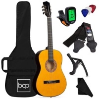 Beginner Acoustic Guitar Set w/ Case, Strap, Digital Tuner, Strings - 38in&nbsp;
